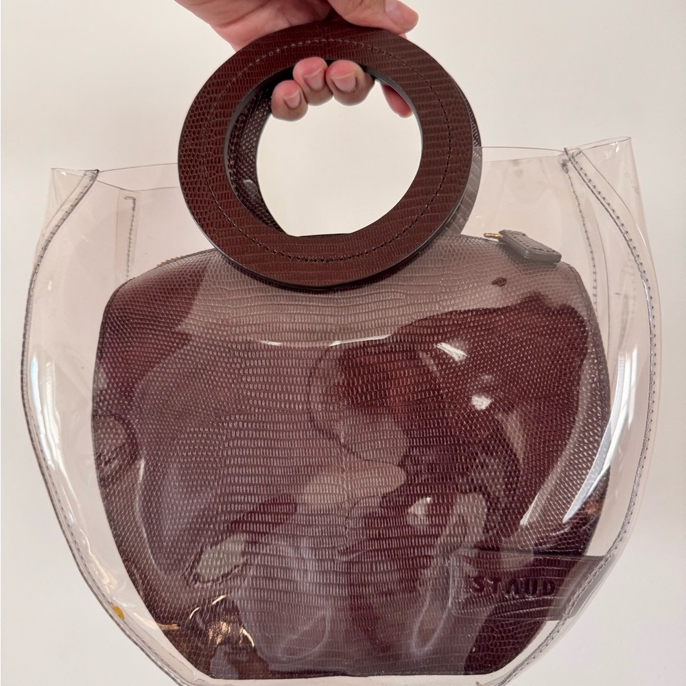 Stylish Brown Transparent Women's tote bag